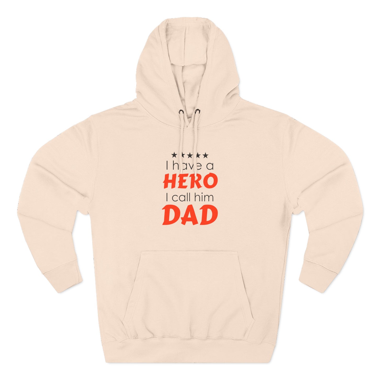Dad Hero Fleece Hoodie | Perfect Gift for Father's Day, Birthday, Cozy Hoodie, Gift for Dad