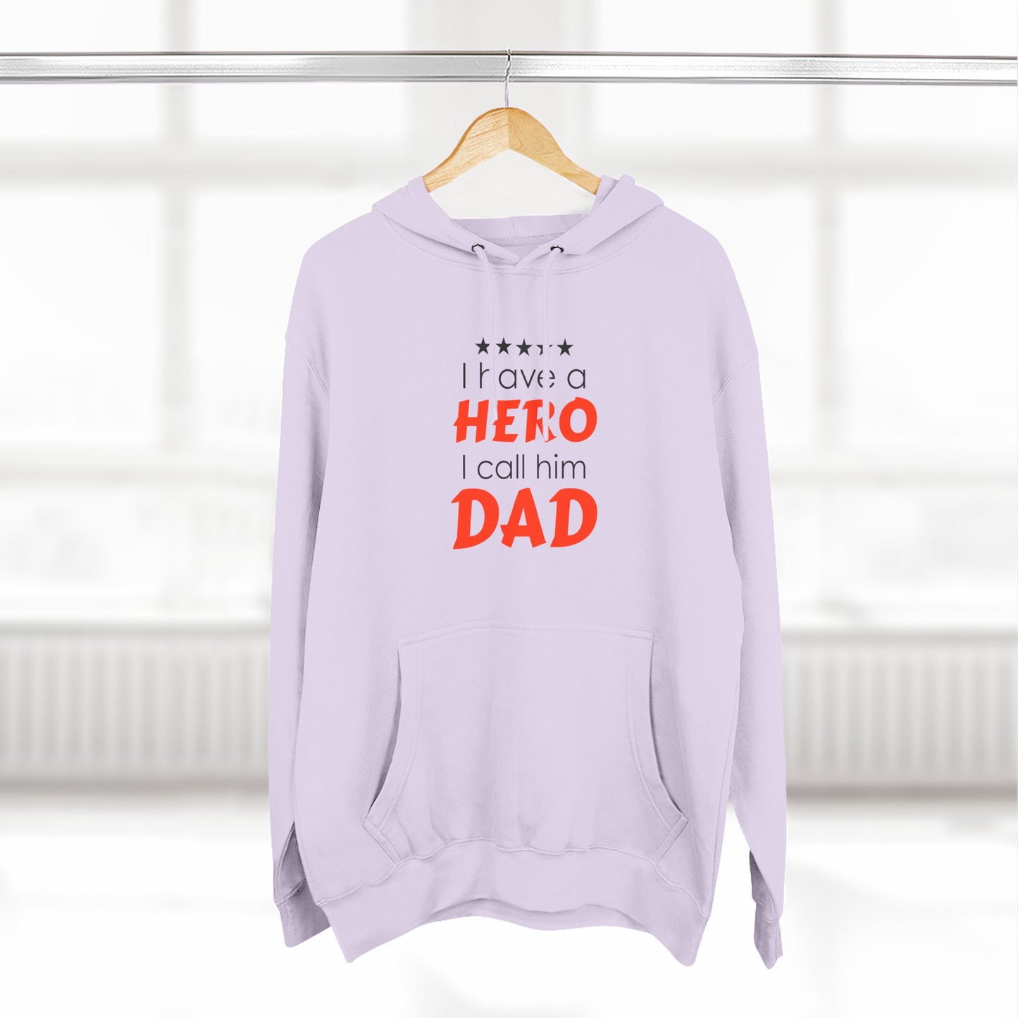 Dad Hero Fleece Hoodie | Perfect Gift for Father's Day, Birthday, Cozy Hoodie, Gift for Dad