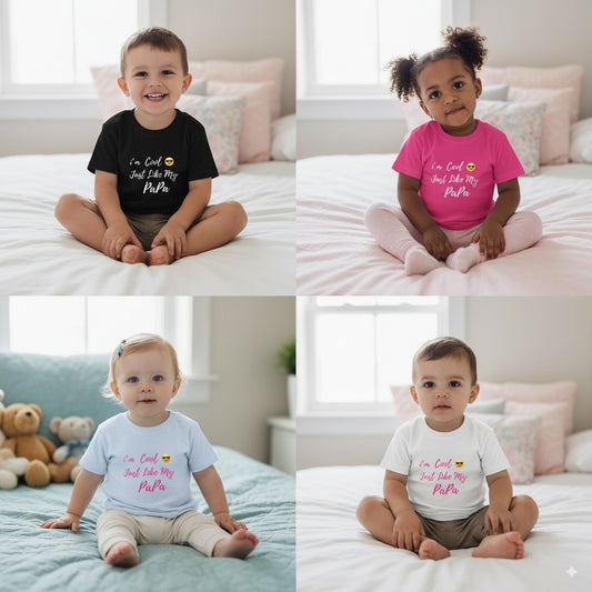 Kids T-Shirt - Cool Like Dad, Father's Day Gift, Family Matching Apparel