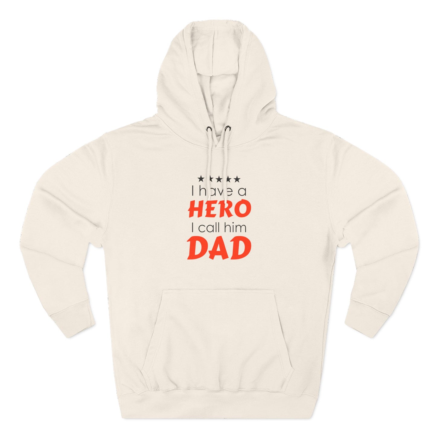 Dad Hero Fleece Hoodie | Perfect Gift for Father's Day, Birthday, Cozy Hoodie, Gift for Dad