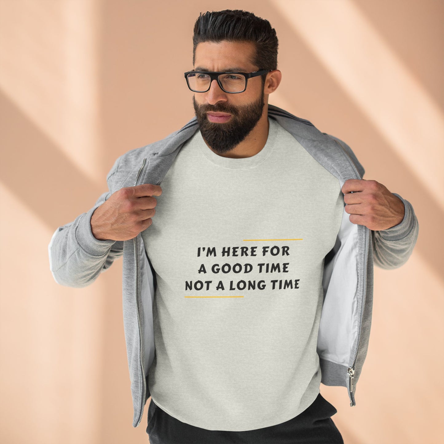 Unisex Crewneck Sweatshirt with Fun Quote, Comfy Casual Wear, Gift for Friends, Cozy Loungewear, Perfect for Parties, Birthday Gift