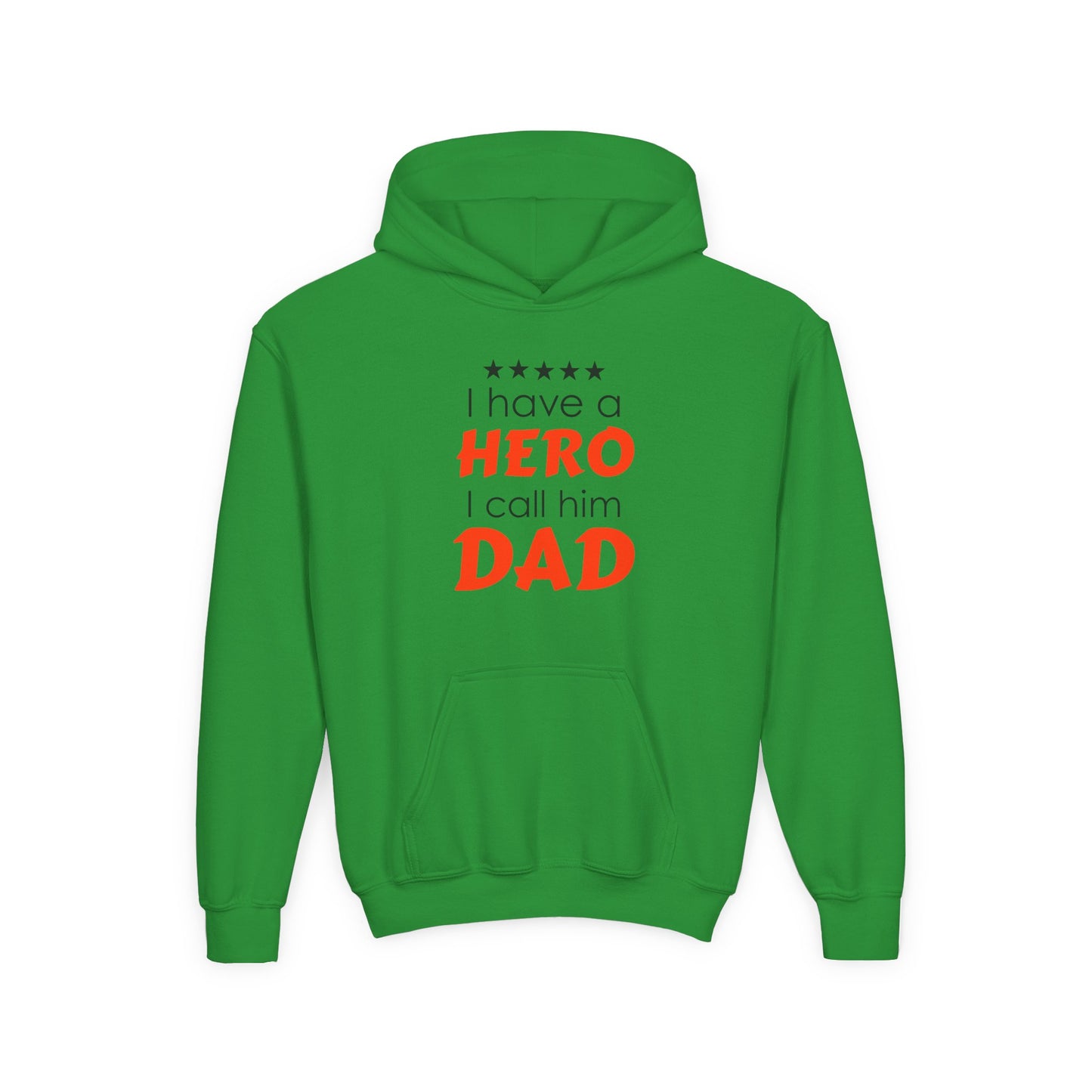 Dad Hero Youth Hoodie, Youth Sweatshirt Gift for Father's Day, Hero Sweatshirt for Kids, Funny Dad Hoodie, Casual Family Apparel