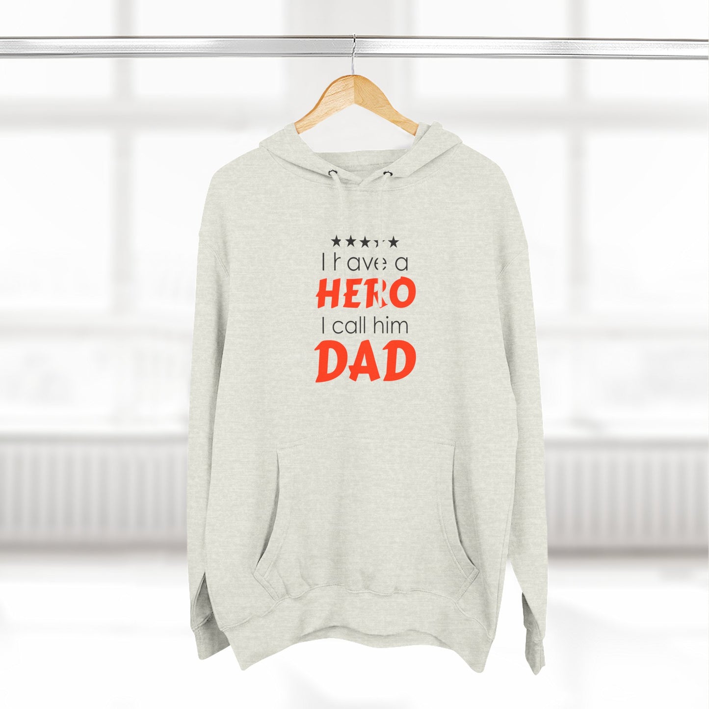 Dad Hero Fleece Hoodie | Perfect Gift for Father's Day, Birthday, Cozy Hoodie, Gift for Dad