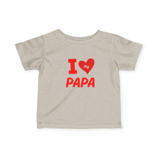 I Love My Papa Infant Tee, Cute Baby Shirt, Father's Day Gift, Baby Shower