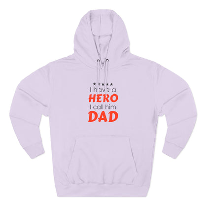 Dad Hero Fleece Hoodie | Perfect Gift for Father's Day, Birthday, Cozy Hoodie, Gift for Dad