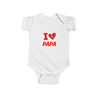 I Love My Papa Infant Bodysuit, Cute Baby Outfit, Baby Shower Gift, Father's Day Apparel
