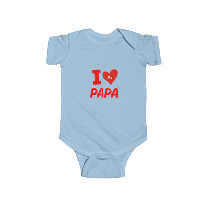 I Love My Papa Infant Bodysuit, Cute Baby Outfit, Baby Shower Gift, Father's Day Apparel
