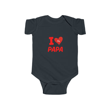 I Love My Papa Infant Bodysuit, Cute Baby Outfit, Baby Shower Gift, Father's Day Apparel