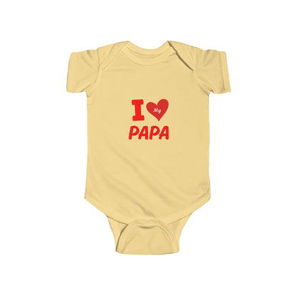 I Love My Papa Infant Bodysuit, Cute Baby Outfit, Baby Shower Gift, Father's Day Apparel