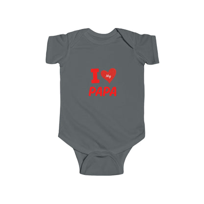 I Love My Papa Infant Bodysuit, Cute Baby Outfit, Baby Shower Gift, Father's Day Apparel