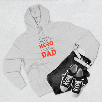 Dad Hero Fleece Hoodie | Perfect Gift for Father's Day, Birthday, Cozy Hoodie, Gift for Dad