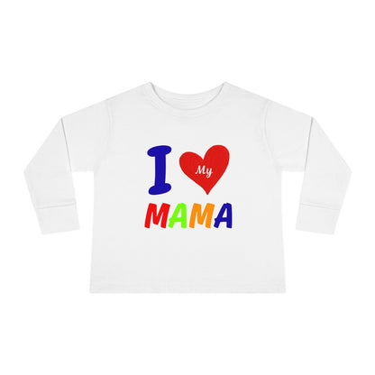 I Love My Mama Toddler Long Sleeve Tee | Cute Toddler Shirt, Gift for Mother's Day, Baby Shower Gift, Kids Casual Wear, Family [...]