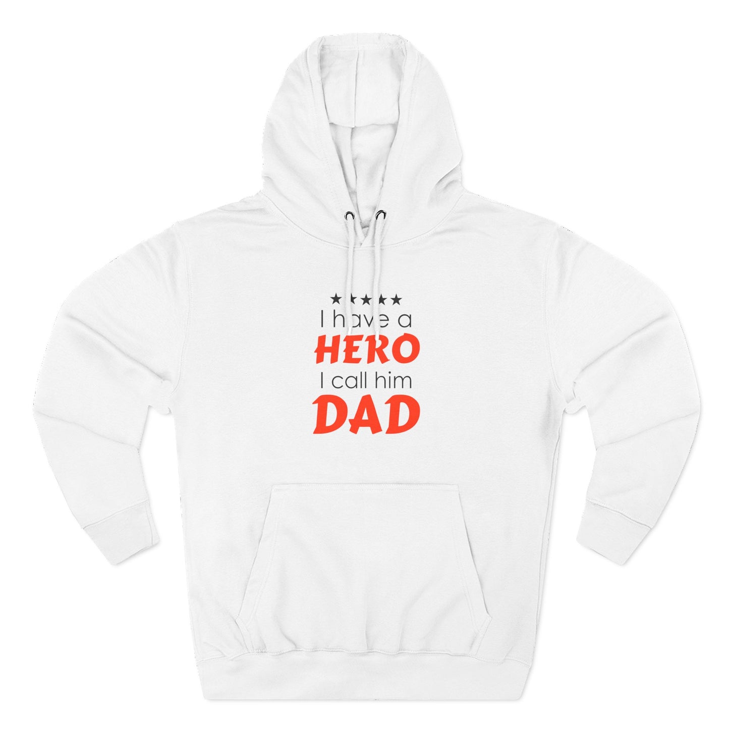 Dad Hero Fleece Hoodie | Perfect Gift for Father's Day, Birthday, Cozy Hoodie, Gift for Dad