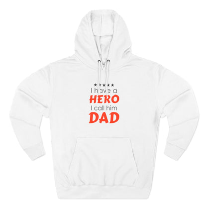 Dad Hero Fleece Hoodie | Perfect Gift for Father's Day, Birthday, Cozy Hoodie, Gift for Dad