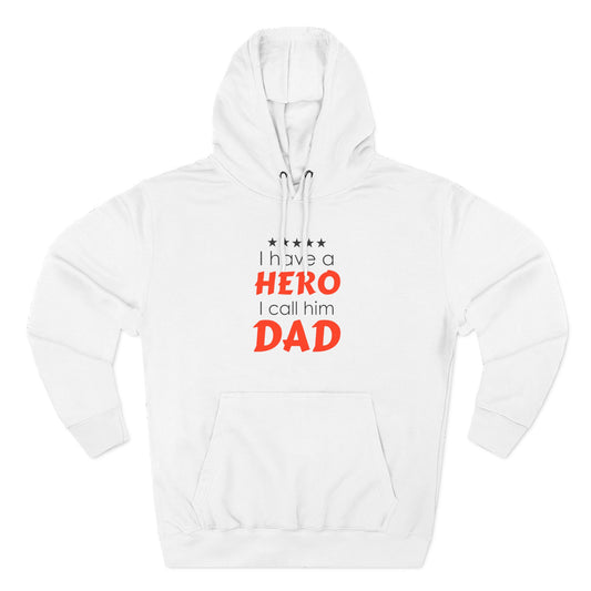 Dad Hero Fleece Hoodie | Perfect Gift for Father's Day, Birthday, Cozy Hoodie, Gift for Dad