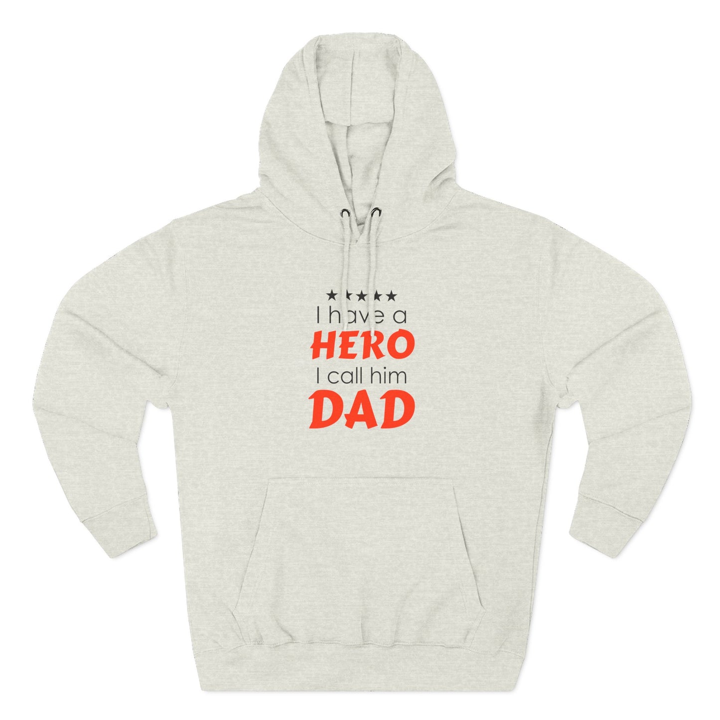 Dad Hero Fleece Hoodie | Perfect Gift for Father's Day, Birthday, Cozy Hoodie, Gift for Dad
