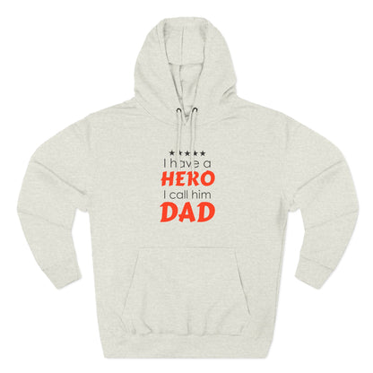 Dad Hero Fleece Hoodie | Perfect Gift for Father's Day, Birthday, Cozy Hoodie, Gift for Dad