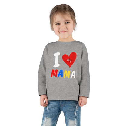 I Love My Mama Toddler Long Sleeve Tee | Cute Toddler Shirt, Gift for Mother's Day, Baby Shower Gift, Kids Casual Wear, Family [...]
