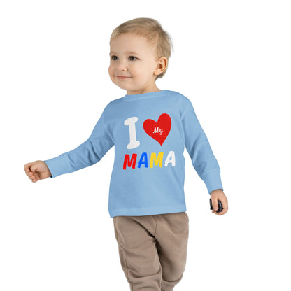 I Love My Mama Toddler Long Sleeve Tee | Cute Toddler Shirt, Gift for Mother's Day, Baby Shower Gift, Kids Casual Wear, Family [...]