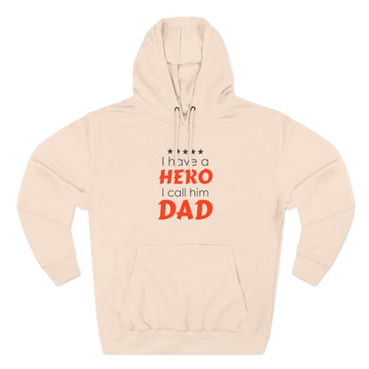 Dad Hero Fleece Hoodie | Perfect Gift for Father's Day, Birthday, Cozy Hoodie, Gift for Dad