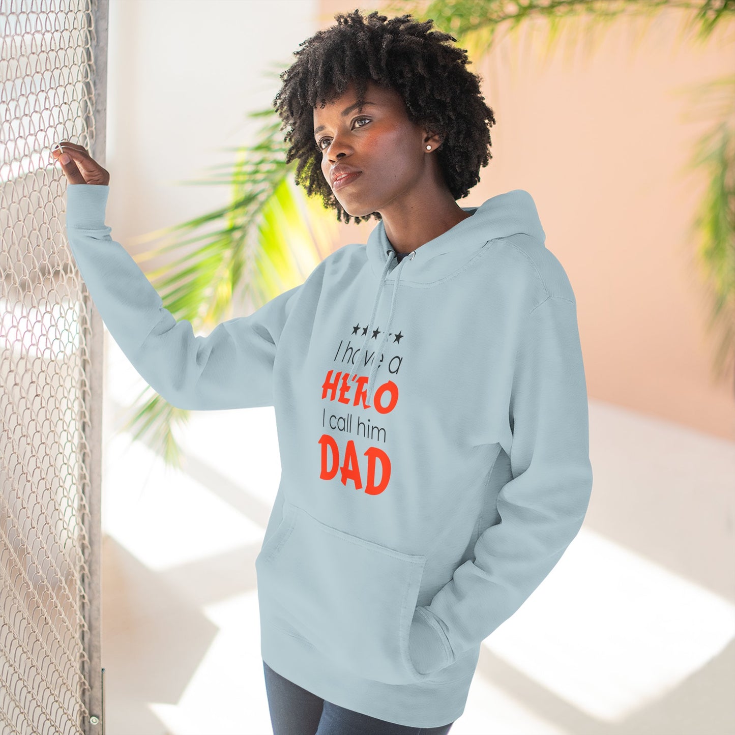 Dad Hero Fleece Hoodie | Perfect Gift for Father's Day, Birthday, Cozy Hoodie, Gift for Dad