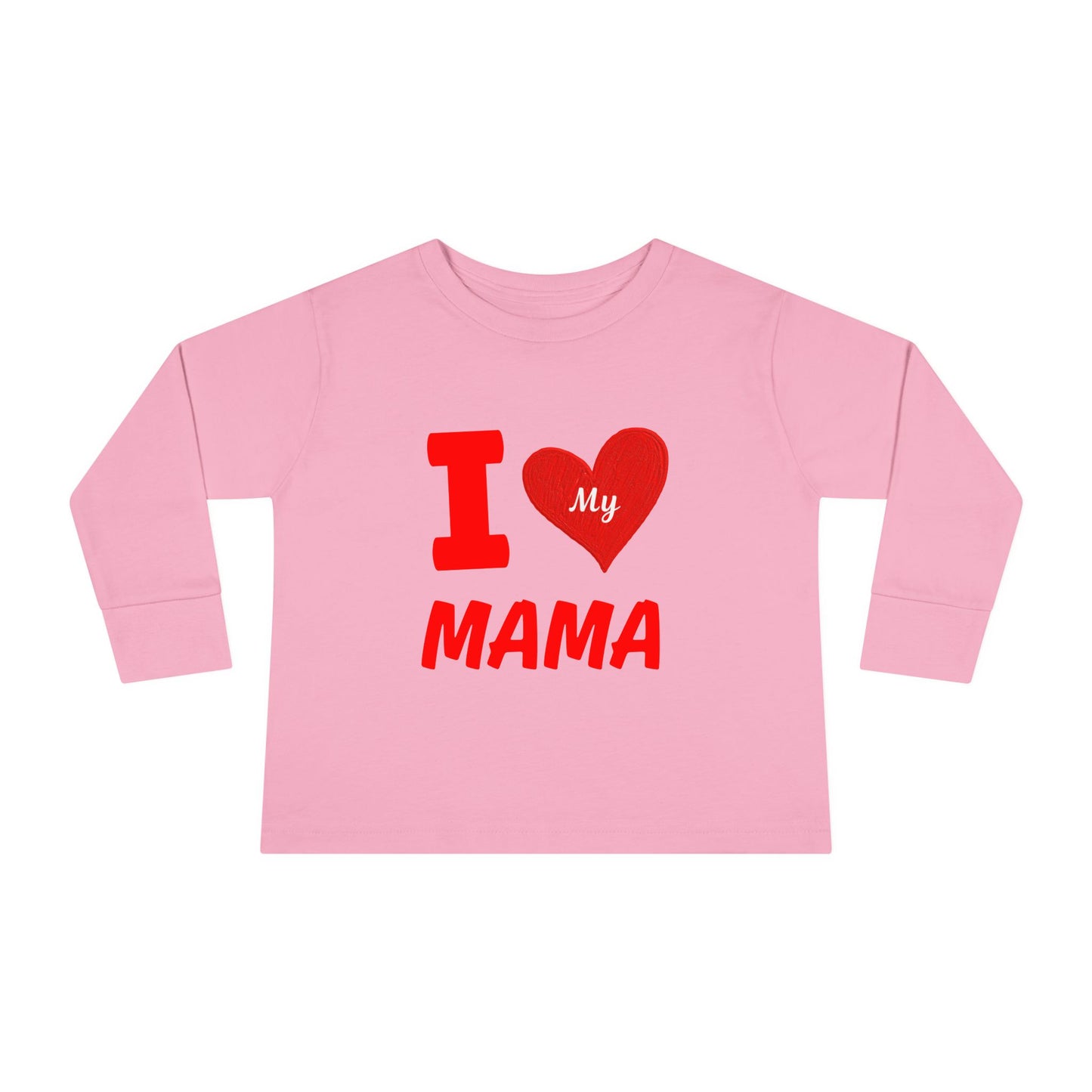 I Love My Mama Toddler Long Sleeve Tee | Cute Toddler Shirt, Gift for Mother's Day, Baby Shower Gift, Kids Casual Wear, Family [...]