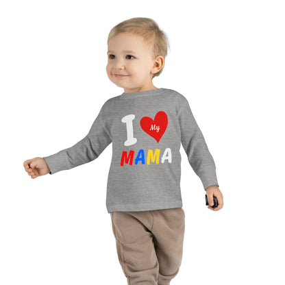 I Love My Mama Toddler Long Sleeve Tee | Cute Toddler Shirt, Gift for Mother's Day, Baby Shower Gift, Kids Casual Wear, Family [...]