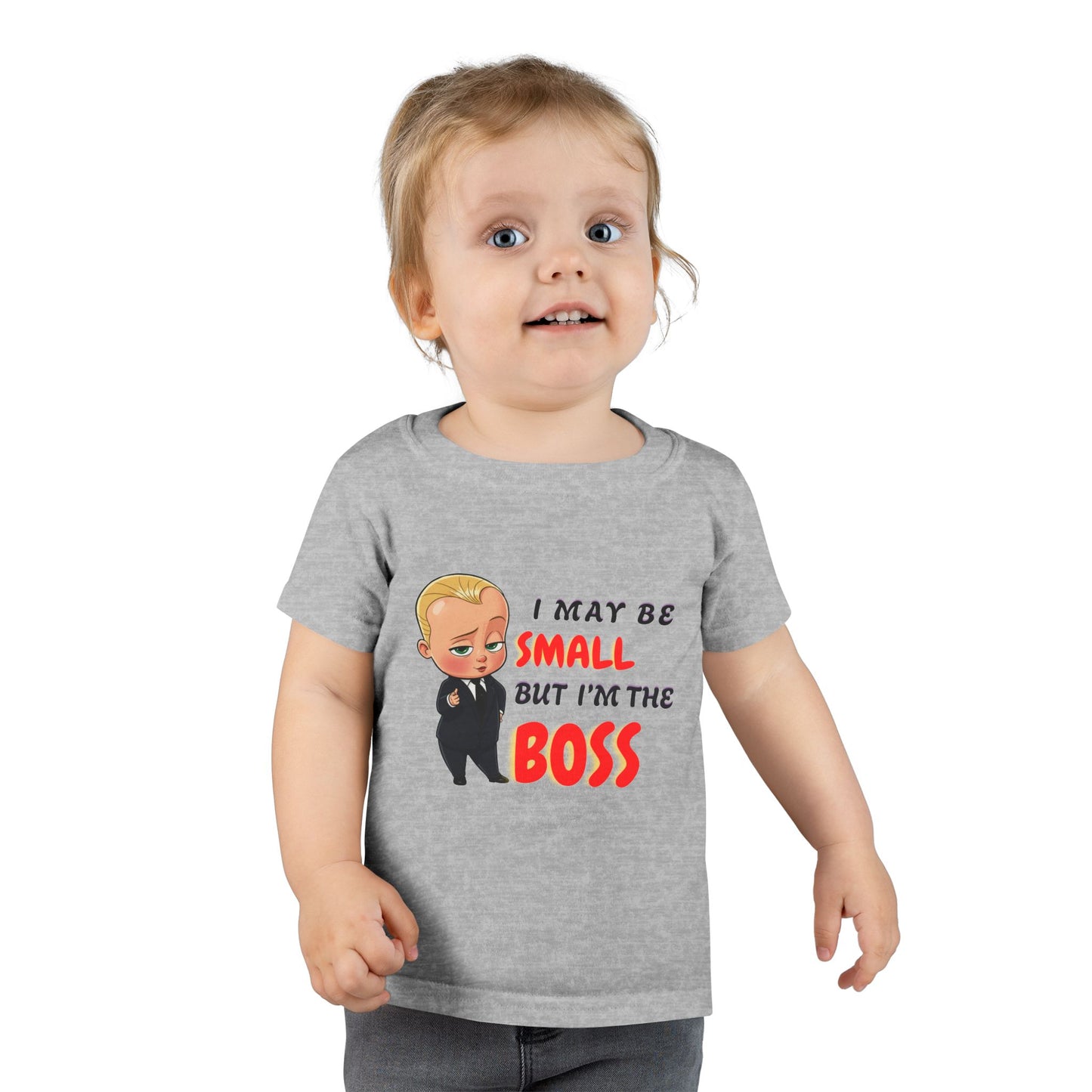 Toddler Boss T-shirt, Funny Kids Tee, Small but Mighty Shirt, Birthday Gift, Kids Humor Apparel