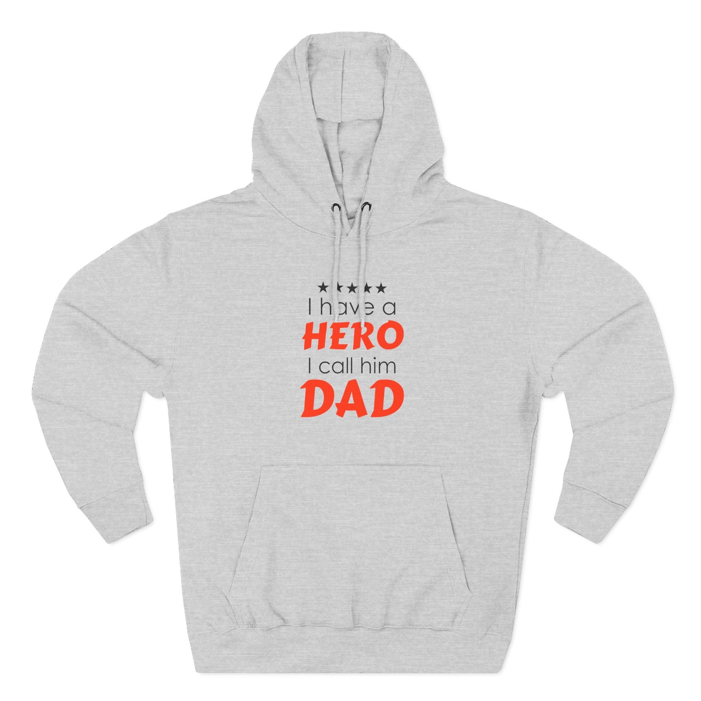 Dad Hero Fleece Hoodie | Perfect Gift for Father's Day, Birthday, Cozy Hoodie, Gift for Dad
