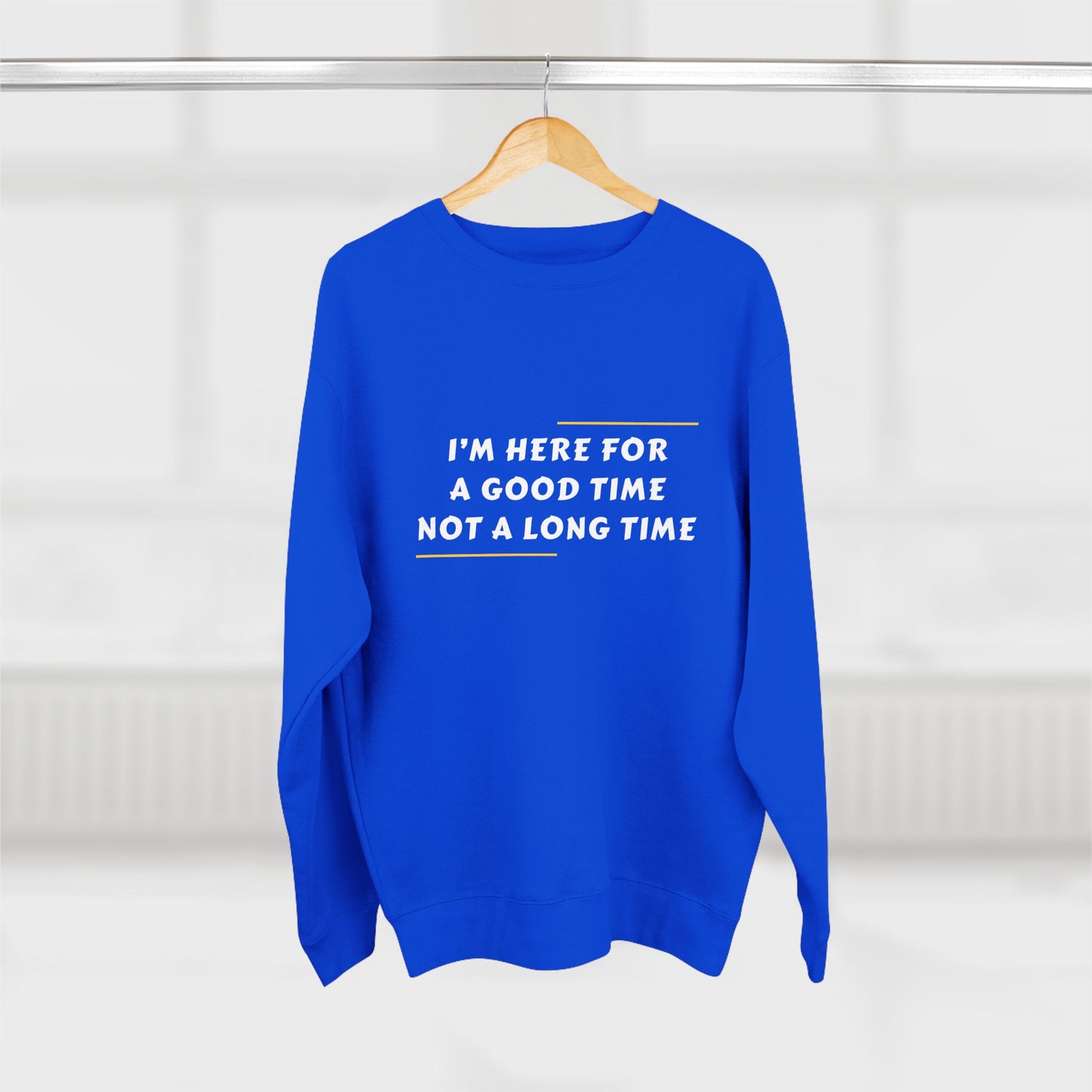 Unisex Crewneck Sweatshirt with Fun Quote, Comfy Casual Wear, Gift for Friends, Cozy Loungewear, Perfect for Parties, Birthday Gift