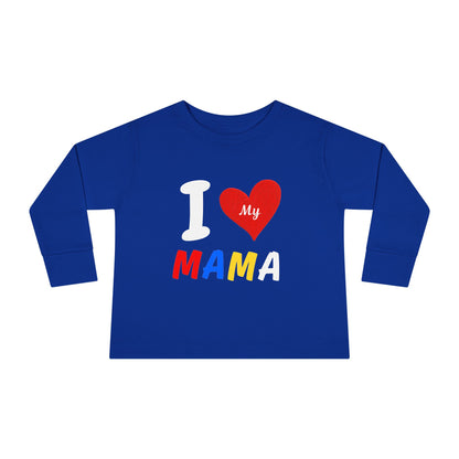 I Love My Mama Toddler Long Sleeve Tee | Cute Toddler Shirt, Gift for Mother's Day, Baby Shower Gift, Kids Casual Wear, Family [...]