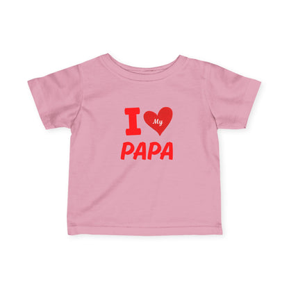 I Love My Papa Infant Tee, Cute Baby Shirt, Father's Day Gift, Baby Shower