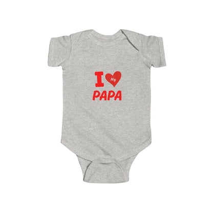 I Love My Papa Infant Bodysuit, Cute Baby Outfit, Baby Shower Gift, Father's Day Apparel