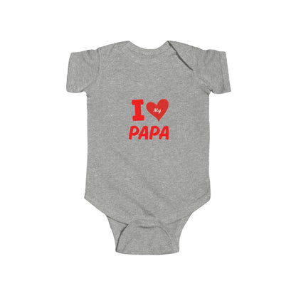 I Love My Papa Infant Bodysuit, Cute Baby Outfit, Baby Shower Gift, Father's Day Apparel