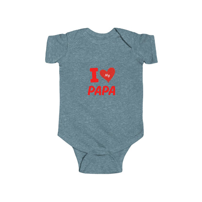 I Love My Papa Infant Bodysuit, Cute Baby Outfit, Baby Shower Gift, Father's Day Apparel