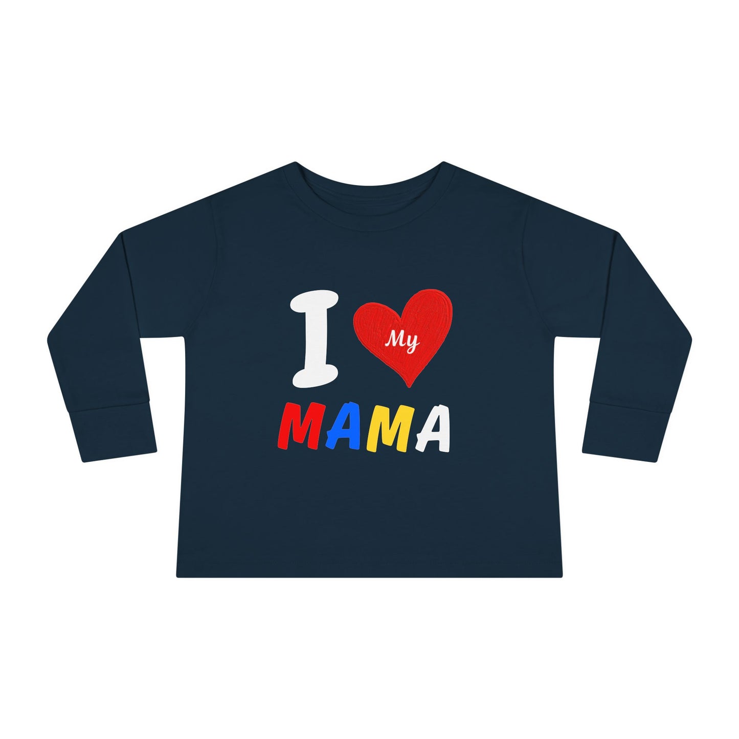 I Love My Mama Toddler Long Sleeve Tee | Cute Toddler Shirt, Gift for Mother's Day, Baby Shower Gift, Kids Casual Wear, Family [...]
