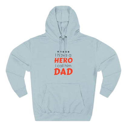 Dad Hero Fleece Hoodie | Perfect Gift for Father's Day, Birthday, Cozy Hoodie, Gift for Dad