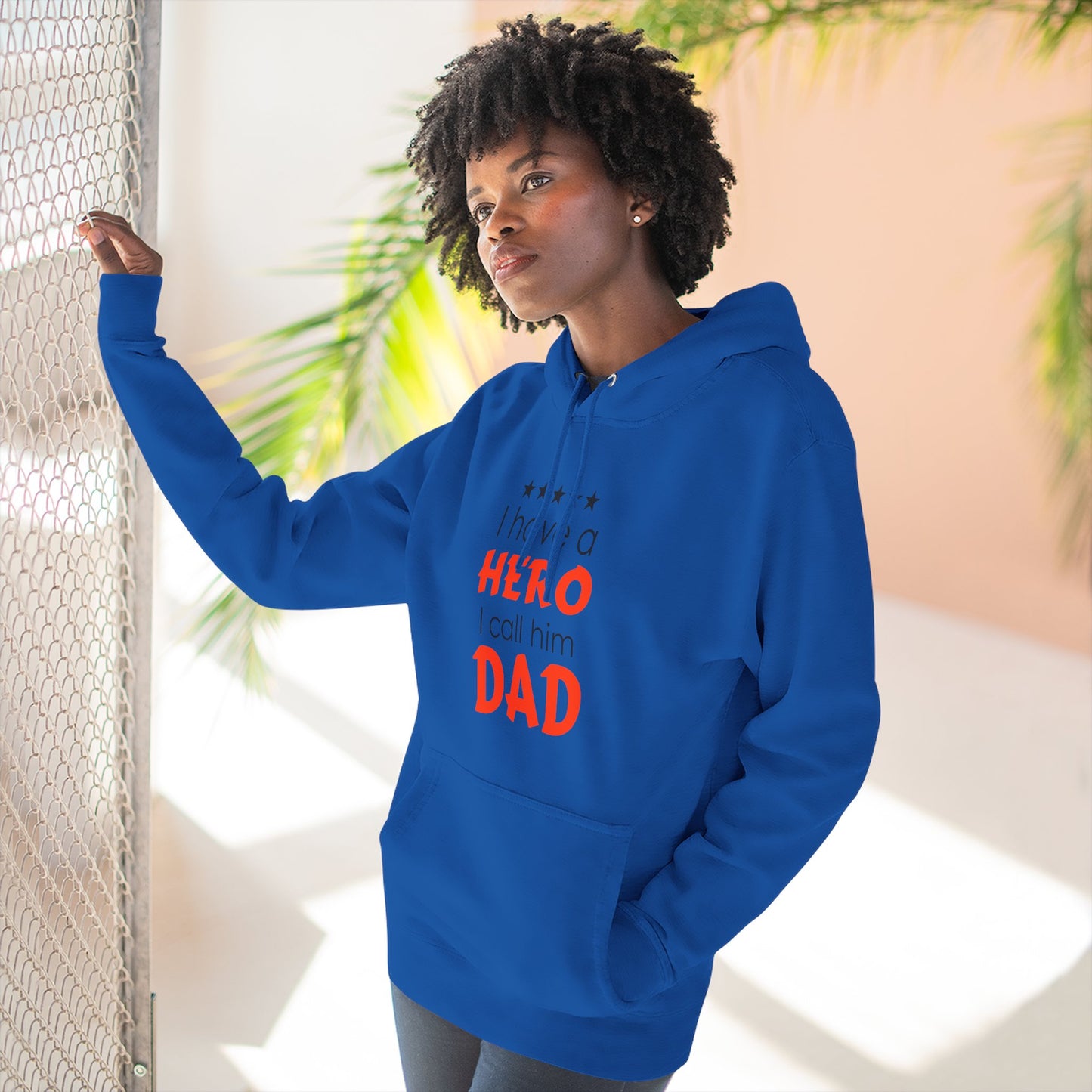 Dad Hero Fleece Hoodie | Perfect Gift for Father's Day, Birthday, Cozy Hoodie, Gift for Dad