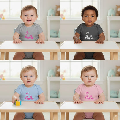 Hi Papa Baby Bodysuit - Soft Infant Fine Jersey