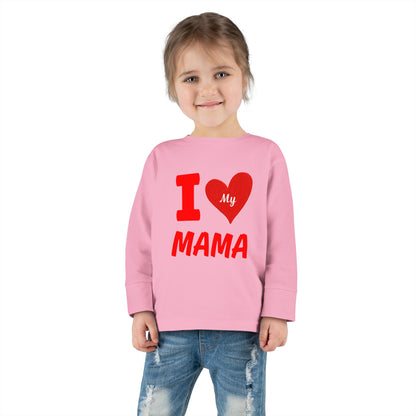 I Love My Mama Toddler Long Sleeve Tee | Cute Toddler Shirt, Gift for Mother's Day, Baby Shower Gift, Kids Casual Wear, Family [...]