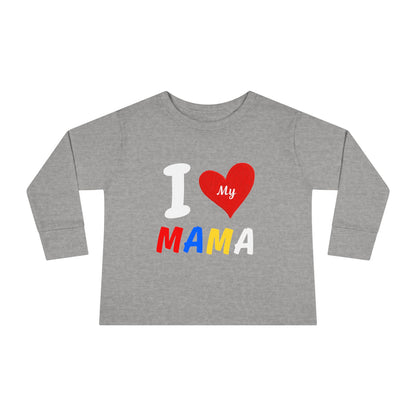 I Love My Mama Toddler Long Sleeve Tee | Cute Toddler Shirt, Gift for Mother's Day, Baby Shower Gift, Kids Casual Wear, Family [...]