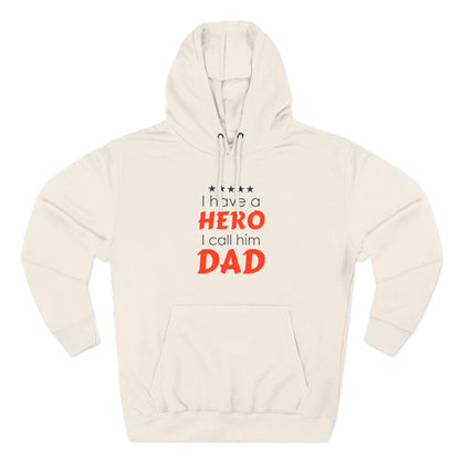 Dad Hero Fleece Hoodie | Perfect Gift for Father's Day, Birthday, Cozy Hoodie, Gift for Dad