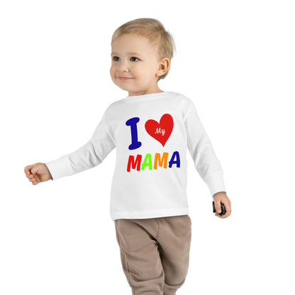 I Love My Mama Toddler Long Sleeve Tee | Cute Toddler Shirt, Gift for Mother's Day, Baby Shower Gift, Kids Casual Wear, Family [...]
