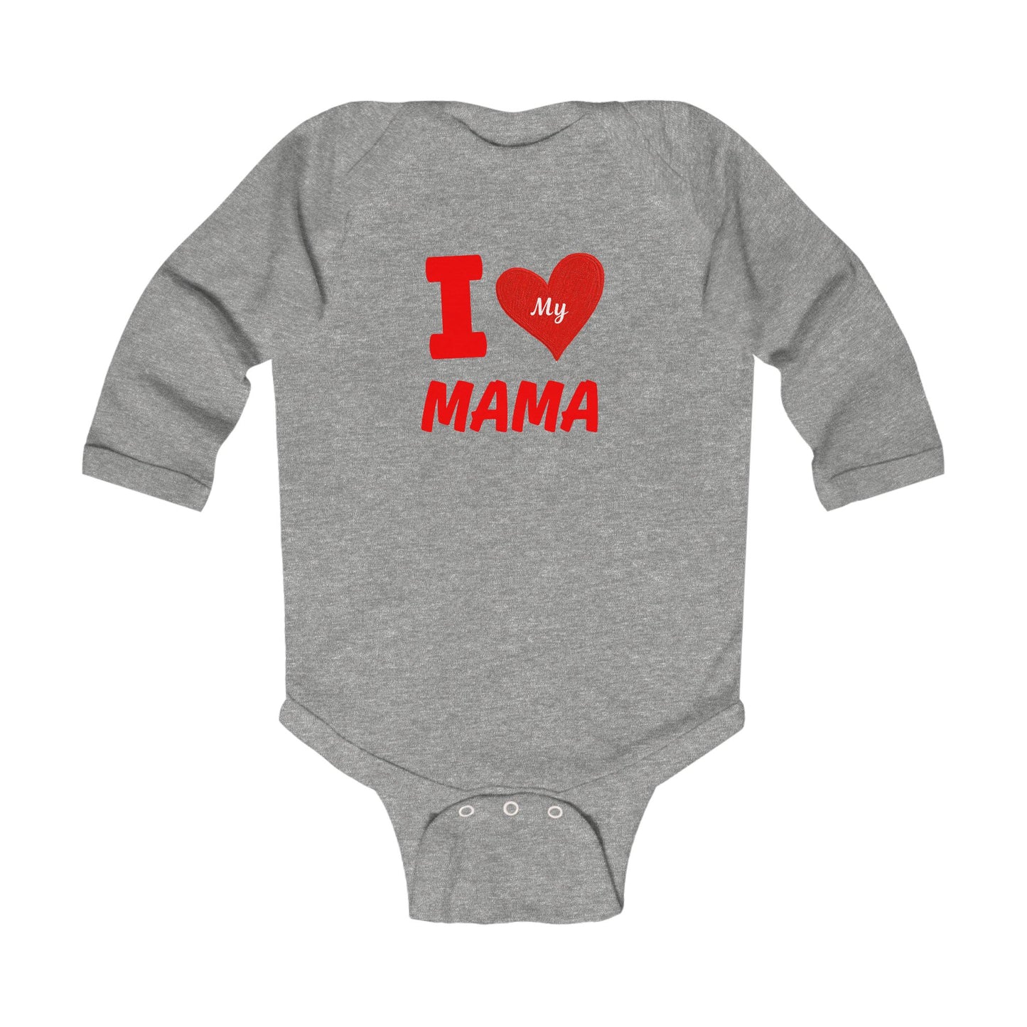 I Love My Mama Infant Bodysuit | Cute Baby Outfit, Newborn Gift, Mother’s Day, Baby Shower, Holiday Apparel