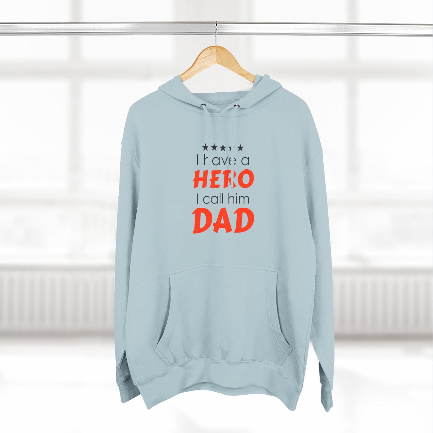 Dad Hero Fleece Hoodie | Perfect Gift for Father's Day, Birthday, Cozy Hoodie, Gift for Dad