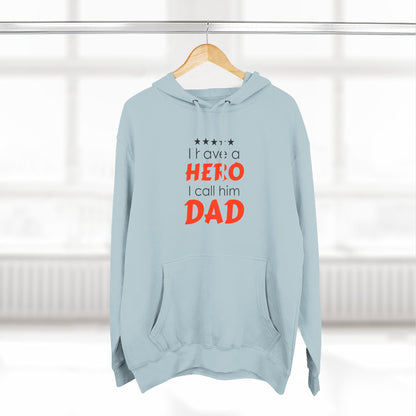 Dad Hero Fleece Hoodie | Perfect Gift for Father's Day, Birthday, Cozy Hoodie, Gift for Dad
