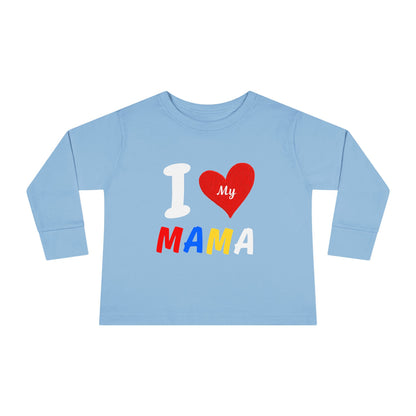 I Love My Mama Toddler Long Sleeve Tee | Cute Toddler Shirt, Gift for Mother's Day, Baby Shower Gift, Kids Casual Wear, Family [...]