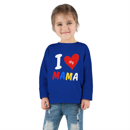 I Love My Mama Toddler Long Sleeve Tee | Cute Toddler Shirt, Gift for Mother's Day, Baby Shower Gift, Kids Casual Wear, Family [...]