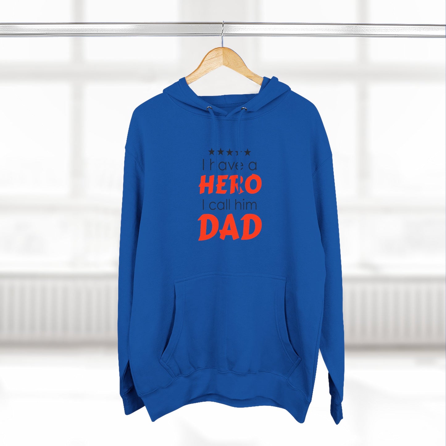 Dad Hero Fleece Hoodie | Perfect Gift for Father's Day, Birthday, Cozy Hoodie, Gift for Dad
