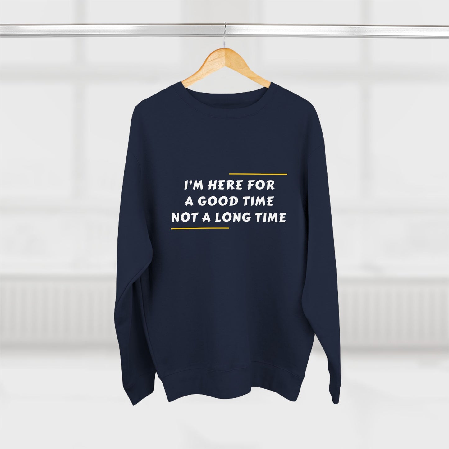 Unisex Crewneck Sweatshirt with Fun Quote, Comfy Casual Wear, Gift for Friends, Cozy Loungewear, Perfect for Parties, Birthday Gift